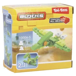 NANU-NANA Geschenkideen|Spielzeug*Bausteine-Set Dino 2in1, Flug