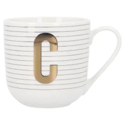 NANU-NANA Küche|Weihnachtsbecher*Becher Buchstabe/Streifen, C, 450 Ml