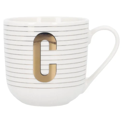 NANU-NANA Küche|Weihnachtsbecher*Becher Buchstabe/Streifen, C, 450 Ml