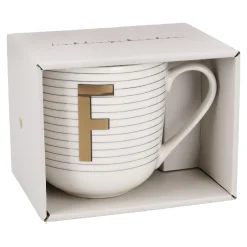 NANU-NANA Küche|Weihnachtsbecher*Becher Buchstabe/Streifen, F, 450 Ml