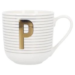 NANU-NANA Küche|Weihnachtsbecher*Becher Buchstabe/Streifen, P, 450 Ml