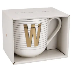 NANU-NANA Küche|Weihnachtsbecher*Becher Buchstabe/Streifen, W, 450 Ml