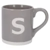 NANU-NANA Küche*Becher Buchstabe/Uni, S/grau, 440 Ml