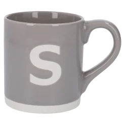 NANU-NANA Küche*Becher Buchstabe/Uni, S/grau, 440 Ml