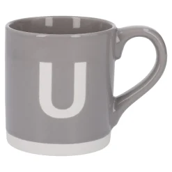 NANU-NANA Küche*Becher Buchstabe/Uni, U/grau, 440 Ml