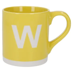 NANU-NANA Küche*Becher Buchstabe/Uni, W/gelb, 440 Ml