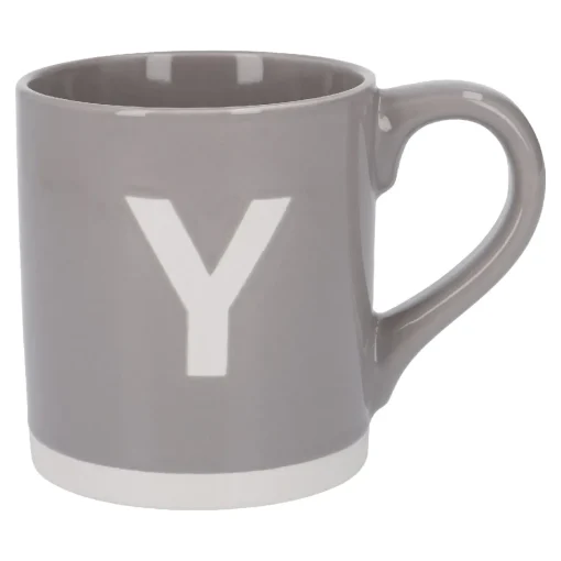 NANU-NANA Küche*Becher Buchstabe/Uni, Y/grau, 440 Ml