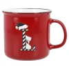 NANU-NANA Küche|Weihnachtsbecher*Becher Buchstabe/Weihnachten, L/Streifen, 540 Ml