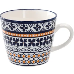 NANU-NANA Küche*Becher China, Blau/orange, 300 Ml
