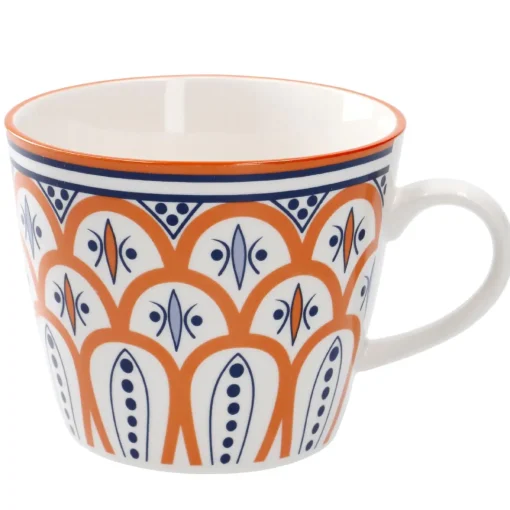 NANU-NANA Küche*Becher China, Orange/blau, 300 Ml