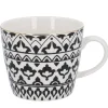 NANU-NANA Küche*Becher China, Orient, Schwarz/weiß, 300 Ml, Goldrand