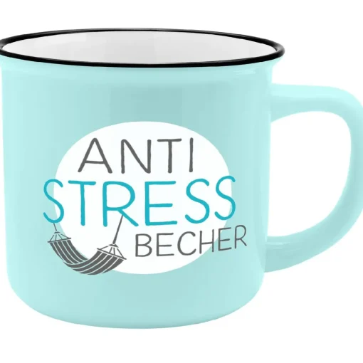 NANU-NANA Shop The Geschenk|Küche*Becher Emaille-Optik, Anti-Stress, 350 Ml