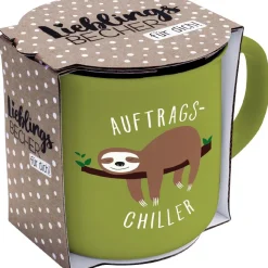 NANU-NANA Shop The Geschenk|Küche*Becher Emaille-Optik, Chiller, 350 Ml