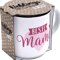 NANU-NANA Küche*Becher Emaille-Optik, Mama, 350 Ml