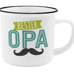 NANU-NANA Küche*Becher Emaille-Optik, Opa, 350 Ml