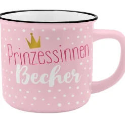 NANU-NANA Küche*Becher Emaille-Optik, Prinzessin, 350 Ml