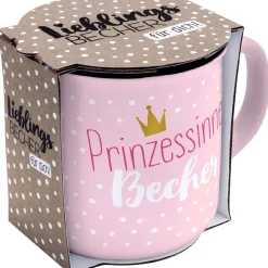 NANU-NANA Küche*Becher Emaille-Optik, Prinzessin, 350 Ml