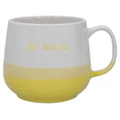 NANU-NANA Küche*Becher Emotion, Be Happy/gelb, 500 Ml