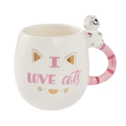 NANU-NANA Tierfreunde|Küche*Becher I Love Cats, 450 Ml