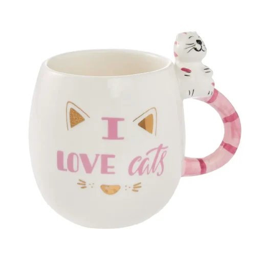 NANU-NANA Tierfreunde|Küche*Becher I Love Cats, 450 Ml