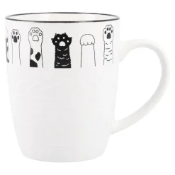 NANU-NANA Tierfreunde|Küche*Becher Katzenrelief, Tatzen, 380 Ml