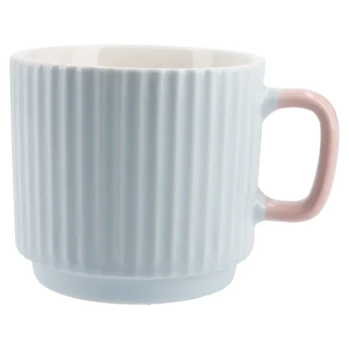 NANU-NANA Küche*Becher Riffel, Blau, 230 Ml