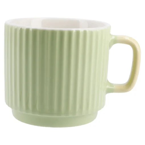 NANU-NANA Küche*Becher Riffel, Grün, 230 Ml