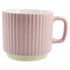 NANU-NANA Küche*Becher Riffel, Rosa, 230 Ml