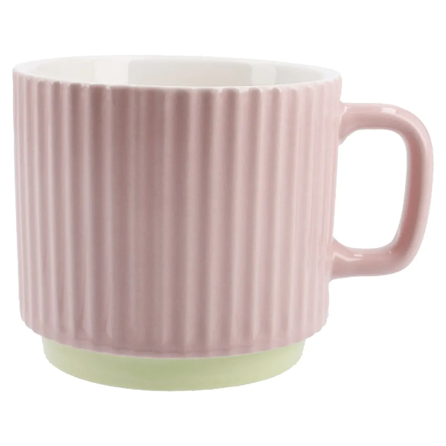 NANU-NANA Küche*Becher Riffel, Rosa, 230 Ml