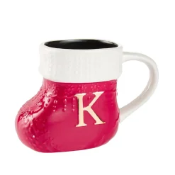 NANU-NANA Küche|Nikolaus*Becher Stiefel Mit Buchstabe, K/rot, 400 Ml