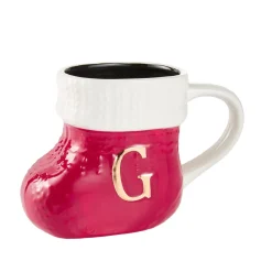 NANU-NANA Küche|Nikolaus*Becher Stiefel Mit Buchstabe, G/rot, 400 Ml