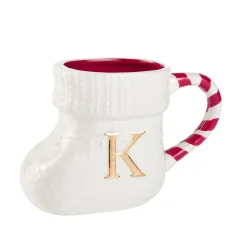 NANU-NANA Küche|Nikolaus*Becher Stiefel Mit Buchstabe, K/weiß, 400 Ml