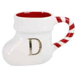NANU-NANA Küche|Nikolaus*Becher Stiefel Mit Buchstabe, D/weiß, 400 Ml