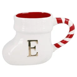 NANU-NANA Küche|Nikolaus*Becher Stiefel Mit Buchstabe, E/weiß, 400 Ml