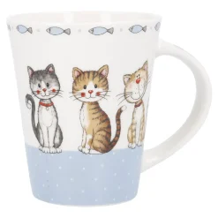 NANU-NANA Tierfreunde|Küche*Becher Tier, Katzen/blau, 350 Ml