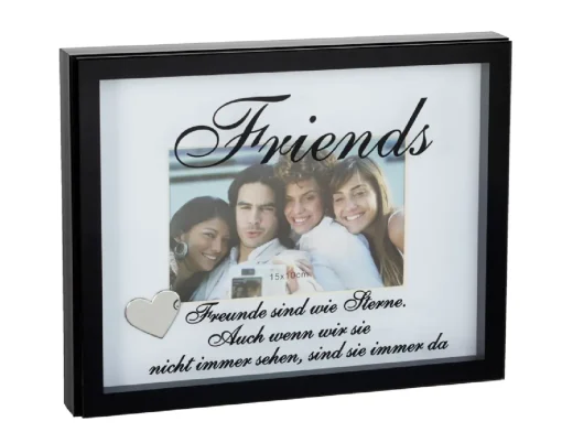 NANU-NANA Bilderrahmen*Bilderrahmen Mit Spruch, Friends, 10 X 15 Cm