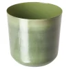 NANU-NANA Outdoor & Garten|Herbstdeko*Blumentopf Antik, Glänzend/grün, 15.5 Cm