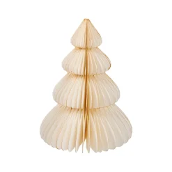 NANU-NANA Weihnachtsdeko*Deko-Baum Wabe, Creme/4 Stufen, 20 Cm