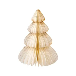 NANU-NANA Weihnachtsdeko*Deko-Baum Wabe, Creme/4 Stufen, 15 Cm