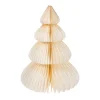 NANU-NANA Weihnachtsdeko*Deko-Baum Wabe, Creme/4 Stufen, 30 Cm