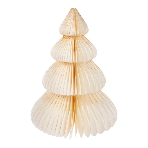 NANU-NANA Weihnachtsdeko*Deko-Baum Wabe, Creme/4 Stufen, 30 Cm
