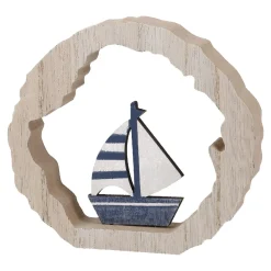 NANU-NANA Deko-Objekte*Deko-Objekt Maritim, Boot, 12 Cm