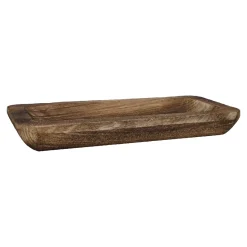 NANU-NANA Schalen & Tabletts|Weihnachtsdeko*Dekoschale Eck, Braun, 35 X 16 Cm
