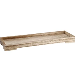 NANU-NANA Schalen & Tabletts|Weihnachtsdeko*Dekoschale Holz, Natur, 38 X 13 X 3 Cm