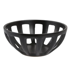 NANU-NANA Schalen & Tabletts*Deko-Schale Streben, Schwarz-matt, 27 Cm