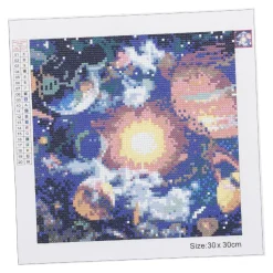 NANU-NANA Geschenkideen|Diamond Painting*Diamond Painting, Planeten, 30 X 30 Cm