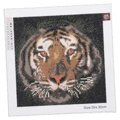 NANU-NANA Geschenkideen|Diamond Painting*Diamond Painting, Tiger, 30 X 30 Cm