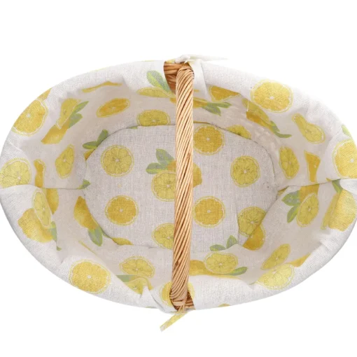 NANU-NANA Organisation*Einkaufskorb Zitrone, 49 Cm