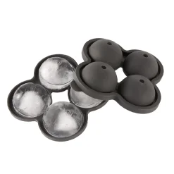 NANU-NANA Küche*Eiswürfelform Kugel, Schwarz