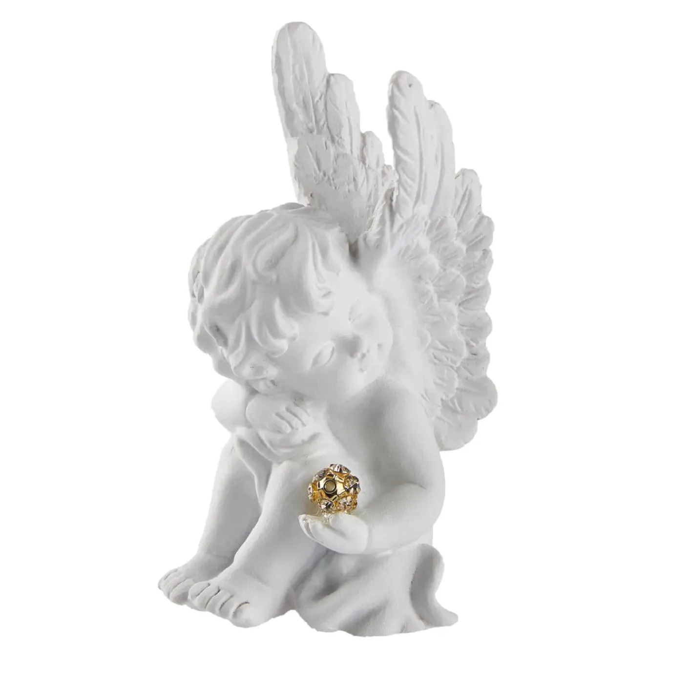 NANU-NANA Figuren*Engel Kristall, Kopf Links, 8.8 Cm